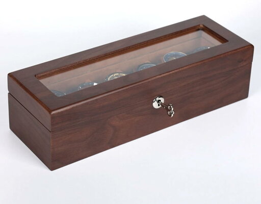 腕時計収納ケース 木製 時計保管ボックス コレクションケース アクセサリー 収納 ウォッチケース ディスプレイケース プレゼント 父の日 敬老日 ギフト 小物入れ 鍵付き 桃の木 12本