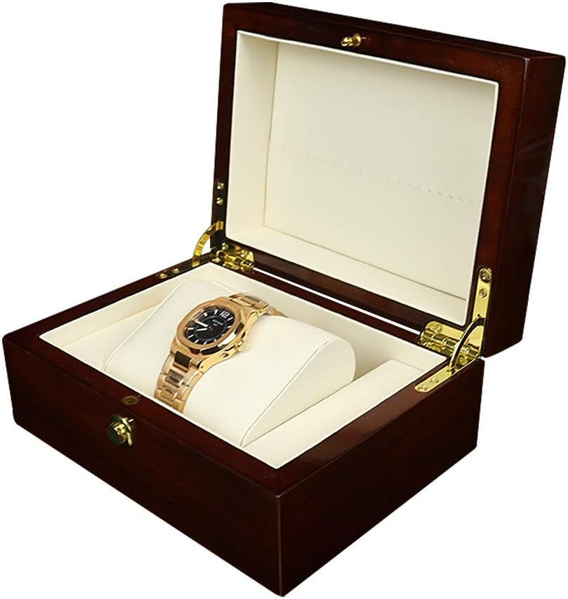 腕時計収納ケース 時計ケース 木製の12桁の木製ウォッチボックストレジャージュエリー 記念日 お祝い