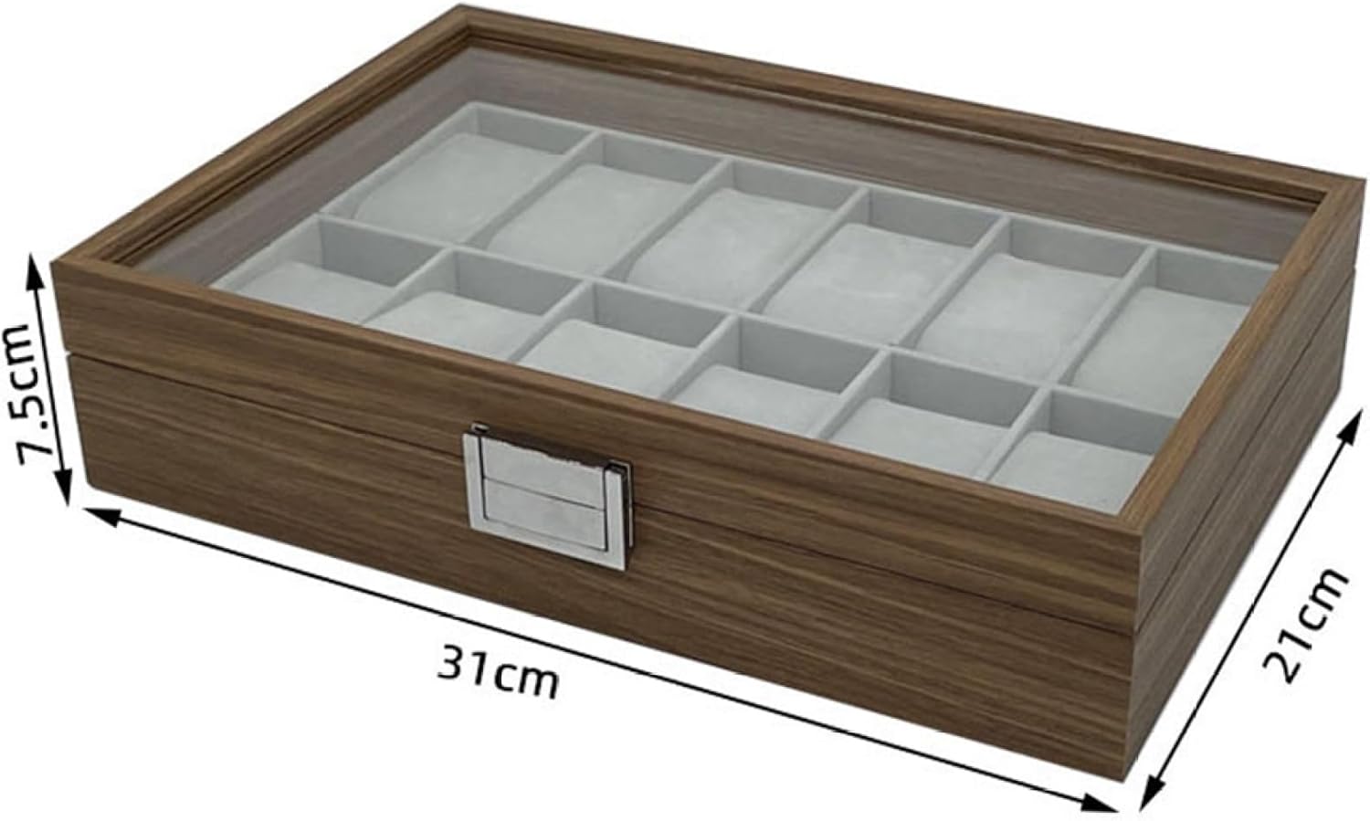 木製 腕時計ケース コレクションケース 腕時計収納ボックス ディスプレイケース ウォッチボックス アクセサリーケース 鑑賞用 男女兼用 ギフト 12本