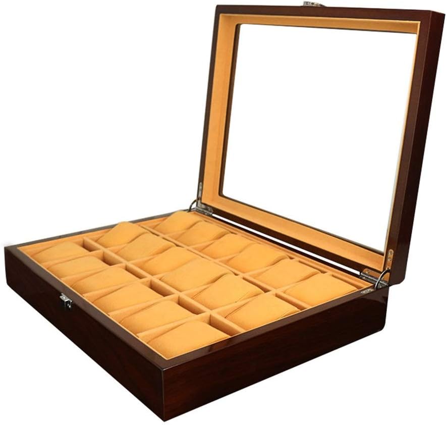 腕時計収納ケース 塗られた木製の腕時計ボックスジュエリーボックス18桁の時計表示ボックス 腕時計 収納保管
