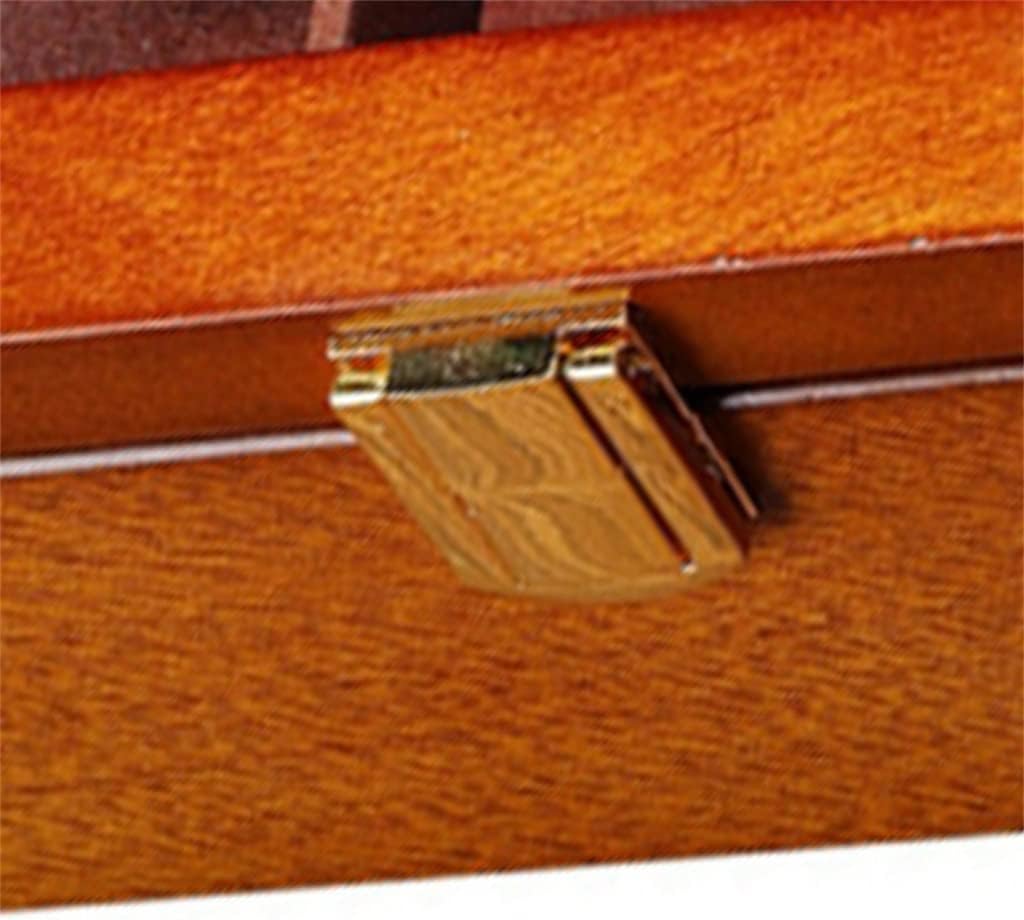 木製腕時計ディスプレイボックスオーガナイザー ブラック腕時計木製ケース ファッション腕時計収納包装ギフトボックスジュエリーケース (色 : A サイズ : 16x15x23cm)