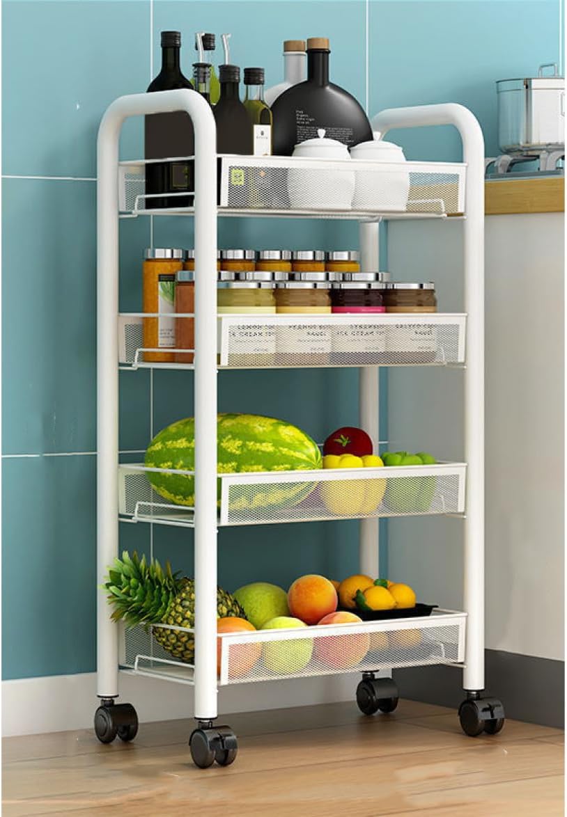 キッチンワゴン ワゴン キッチンワゴン 1 収納カート 大容量 組立簡単 おしゃれ キャスター付き 洗面所..