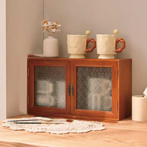 食器棚 卓上食器棚 木製 可愛い 北欧 モダン ロータイプ ミニ コンパクト おしゃれ ナチュラル 上置き..