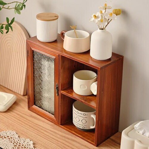 収納キャビネット 食器棚 卓上食器棚 キッチン収納棚 F キッチンキャビネット アクリル扉 おしゃれ ス..