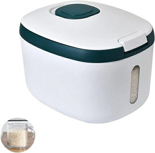 米びつ 5kg用 計量自動プレス シール 米収納ボックス おしゃれ 大容量 ライスストッカー 10kg 密閉 小麦粉 シリアルディスペンサー 家庭用米びつ キッチン収納 駄菓子 米入れ 貯蔵タンク 砂