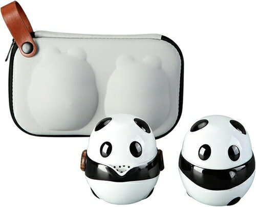 パンダ茶器 茶器セット ?携帯用 旅行ティーセット 和風 携帯急須 中国茶 台湾茶 収納バッグ付き 急須 ..