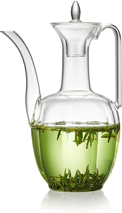 耐熱ガラス執壺急須 ?宋硝子ティーポット お茶 お酒 生ビール 紹興酒 コーヒー 取手蓋付き 満水容量560..