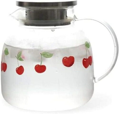 ティーポット 急須 ティーポット1.4L /リットルカラフウォータージャグホウケイ酸ジュースフラワードリ..