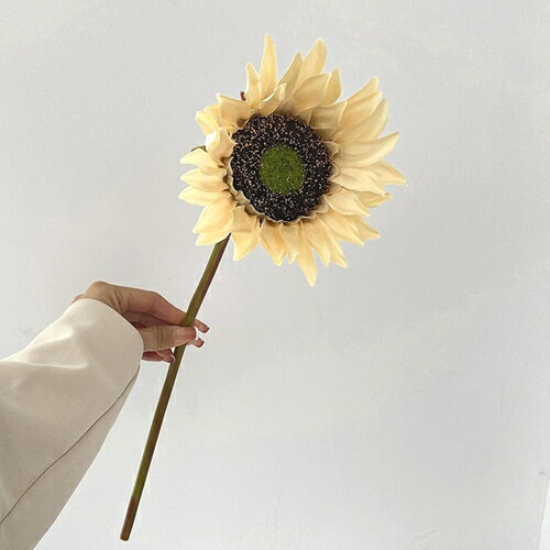 造花 飾り インテリア おしゃれ ひまわり 1本 枯れない花 寝室 玄関 部屋 オフィス 母の日 結婚式 誕生..