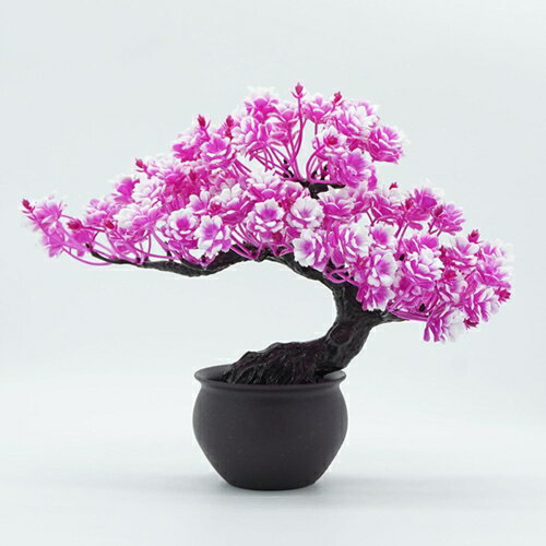 迎客松 人工観葉植物 鉢植え 盆栽 園芸 玄関 茶室 事務室 ガーデン オフィス リビングルーム 本物そっ..