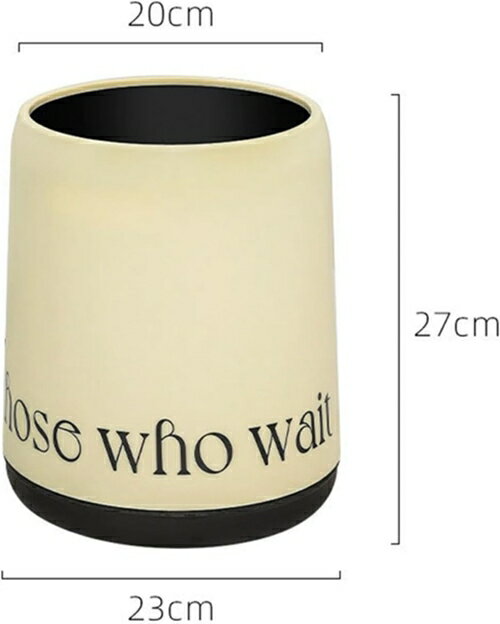 ゴミ箱 フタなし 4L ダストボックス 丸型 ごみ箱 ゴミ袋が見えない スリム おしゃれ シンプル 抗菌 部屋 キッチン リビングルーム トイレ 浴室 オフィス用 プラスチック カーキ [2]