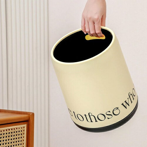 ゴミ箱 フタなし 4L ダストボックス 丸型 ごみ箱 ゴミ袋が見えない スリム おしゃれ シンプル 抗菌 部屋 キッチン リビングルーム トイレ 浴室 オフィス用 プラスチック カーキ [3]