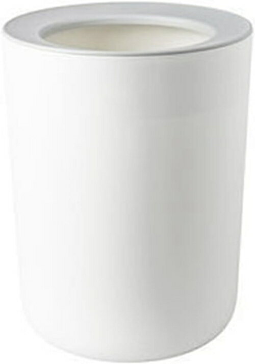 ゴミ箱 フタなし 12L ダストボックス 丸型 ごみ箱 ゴミ袋が見えない おしゃれ スリム 抗菌 シンプル トイレ 浴室 キッチン リビングルーム 部屋 オフィス用 プラスチック ホワイト
