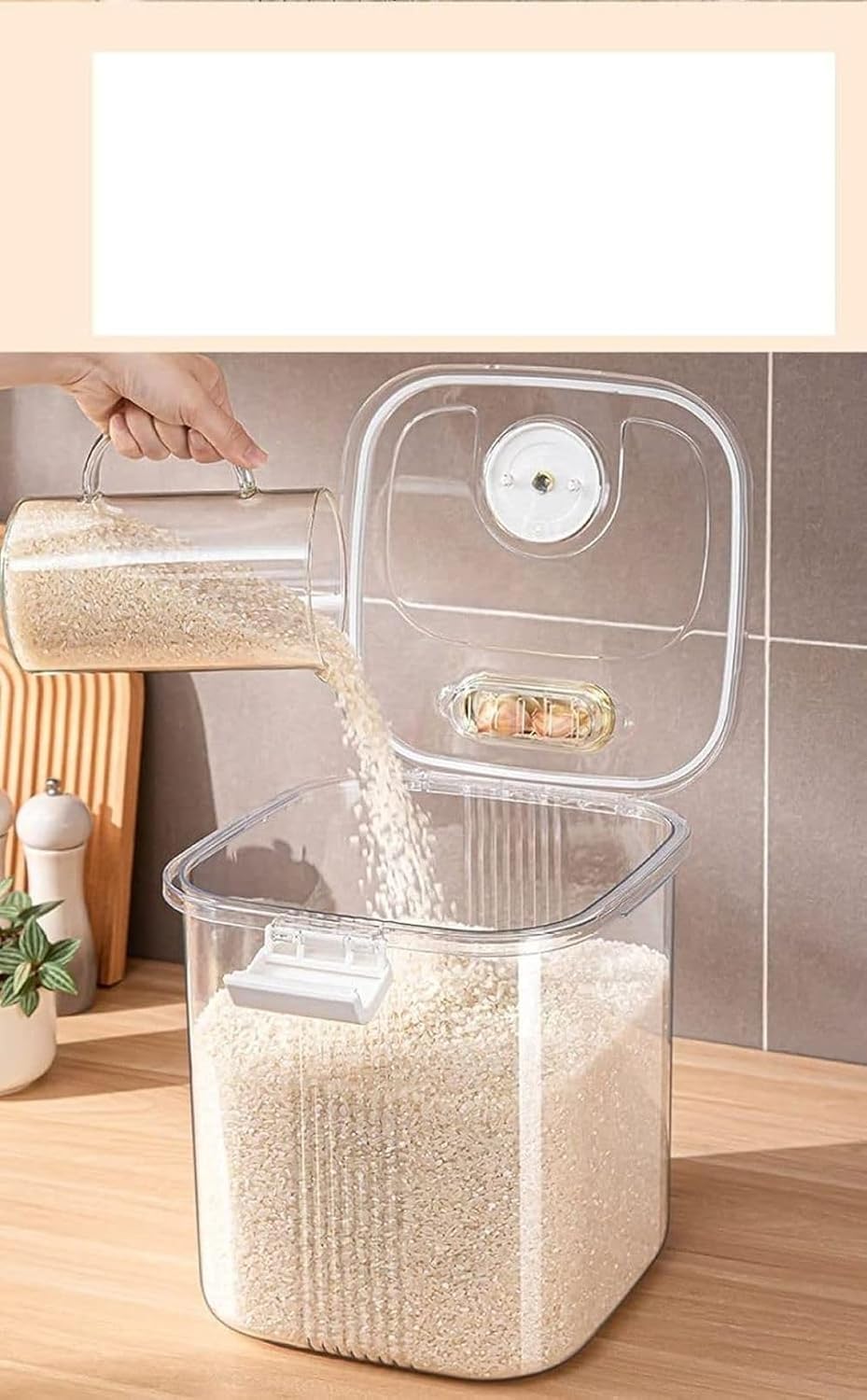 虫 わかない 米びつ 5kg用 ライスストッカー 10kg おしゃれ こめびつ 透明 大容量 お米ケース 保存容器 虫除け 収めて箱を貯蔵 防湿 ライスボックス 保存容器 米入れ 清潔便利 米櫃 無洗