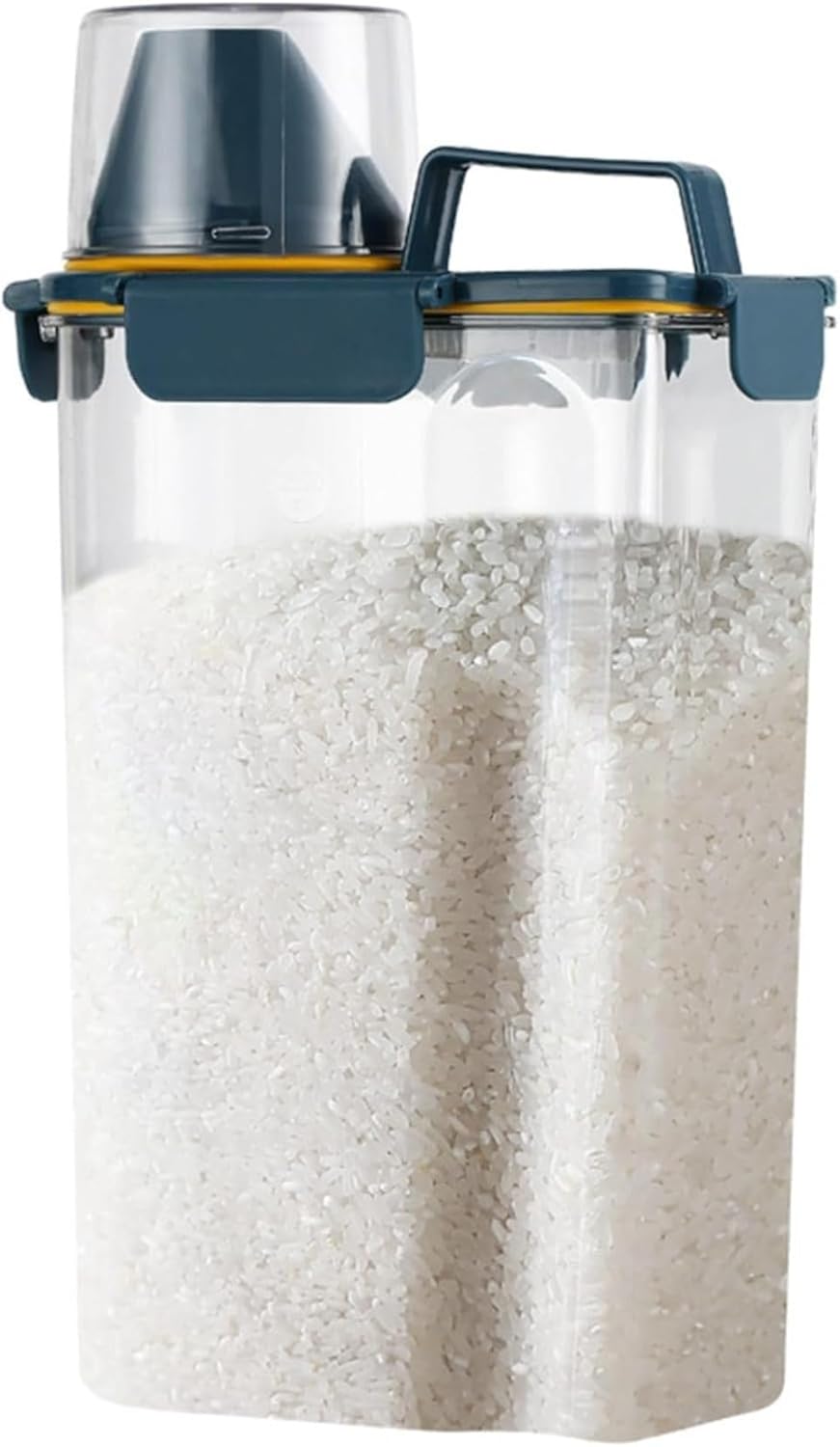 米びつ 2個 密閉 保存容器 目盛り付 透明 密封 防虫 防湿 漏れ防止 小麦粉 シリアル保存容器 密閉米び..