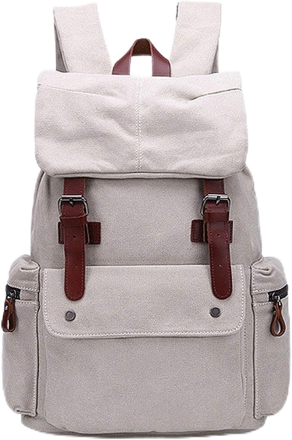 リュックサック キャンバス 牛革 48*38*17cm 3色展開 大容量 多機能 バックパック デイパック 登山リュ..