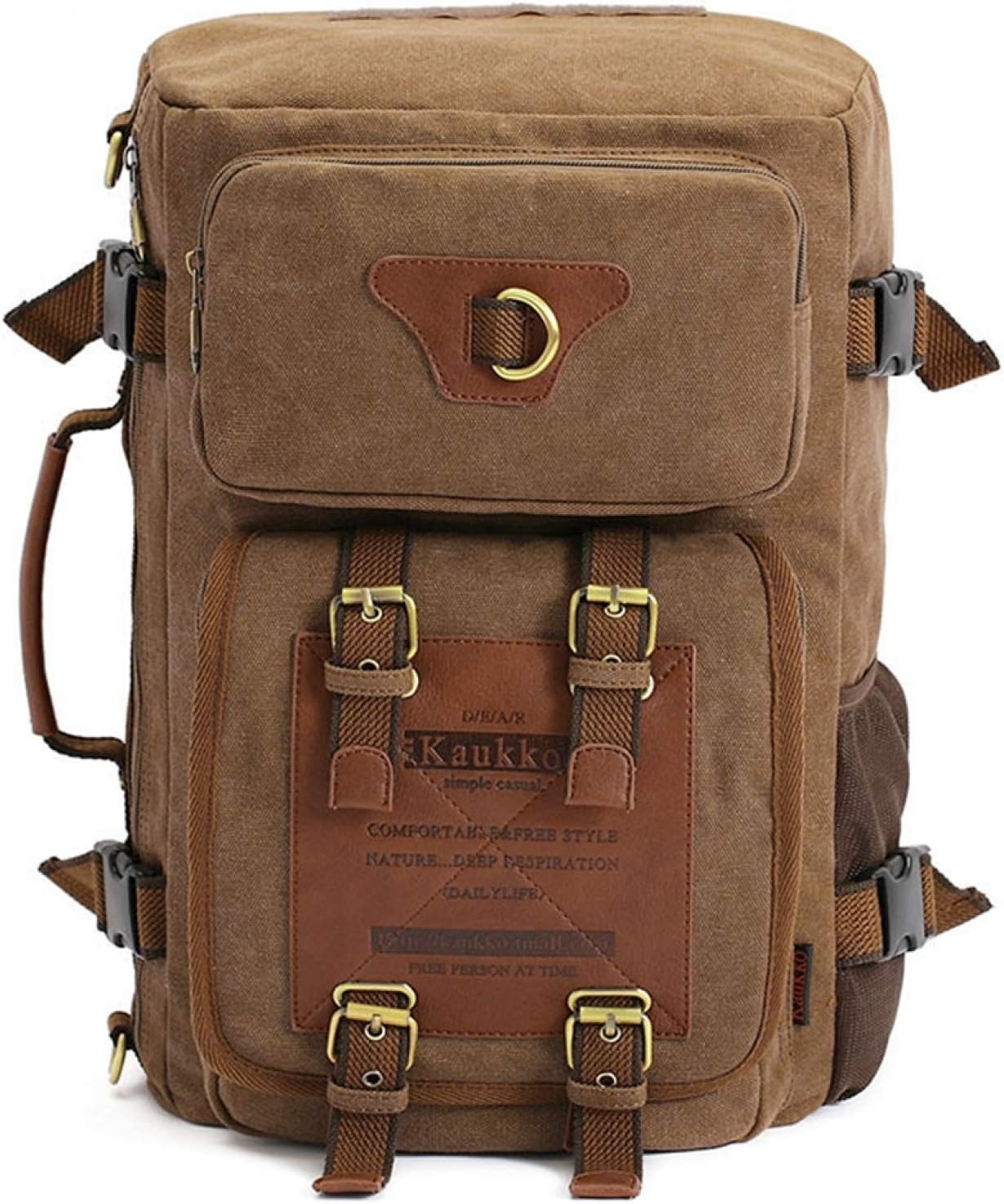 バックパック キャンバス メンズ 3色展開 45*30*17cm 大容量 丈夫 耐摩耗 多機能 登山リュックサック ..