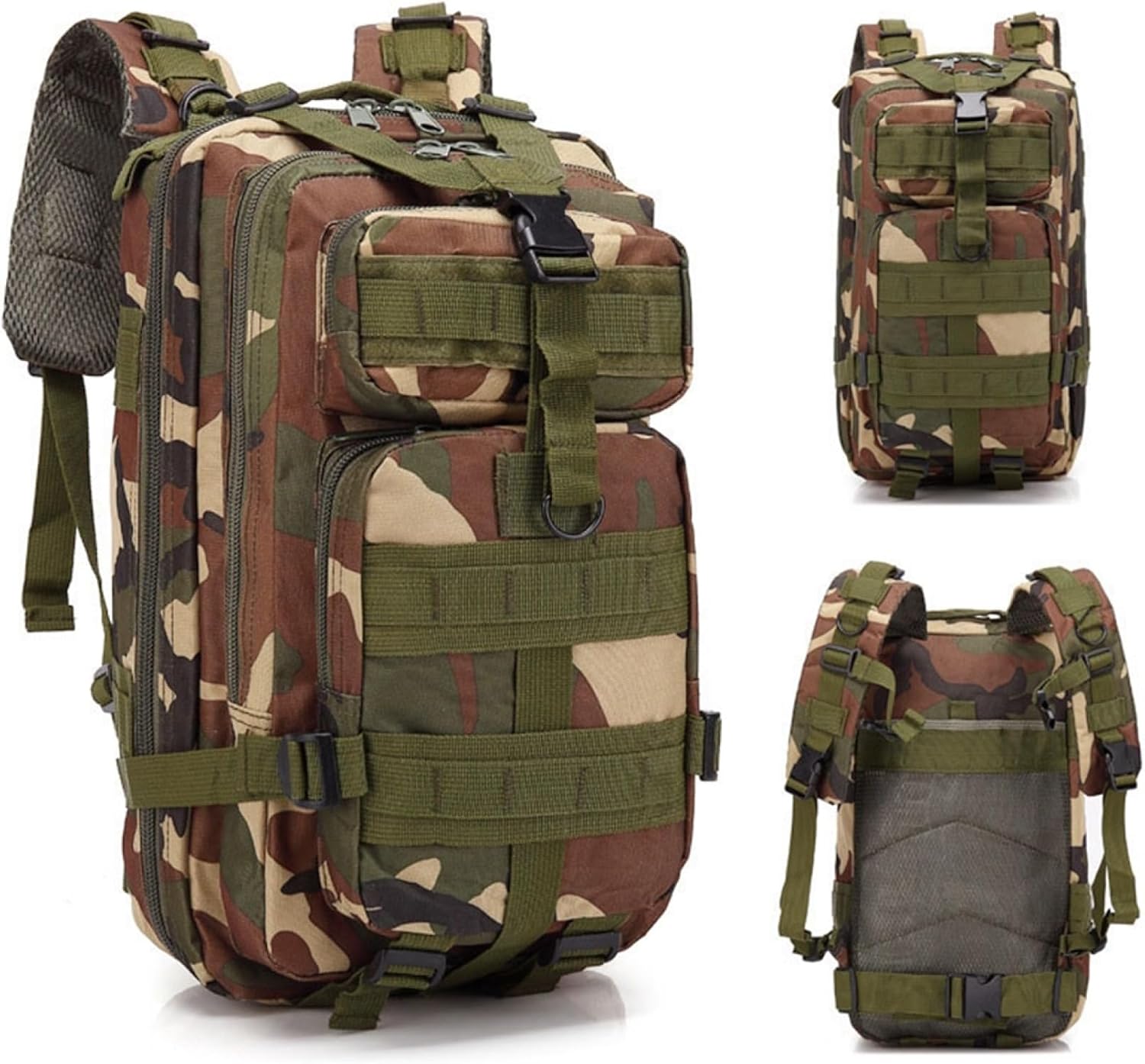 登山リュックザック 小型 30L 45*23*25cm 高密度オックスフォード防水生地 大容量 耐摩耗 多機能 バッ..