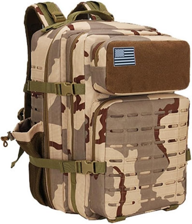 中型リュックザック 45L 900Dオックスフォード 大容量 防水 耐摩耗 多機能 バックパック デイパック ビ..