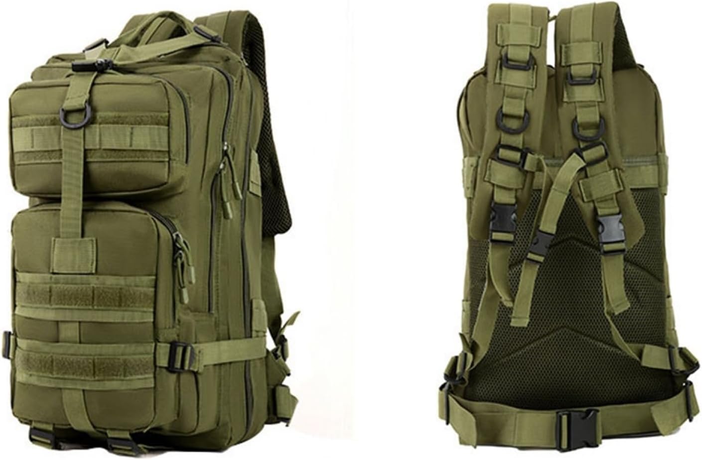 スポーツリュックザック 中型 35L 50*28*25cm オックスフォード防水生地 大容量 耐摩耗 多機能 バックパック デイパック アウトドア キャンピング 徒歩 ハイキング サイクリング 登山(4)