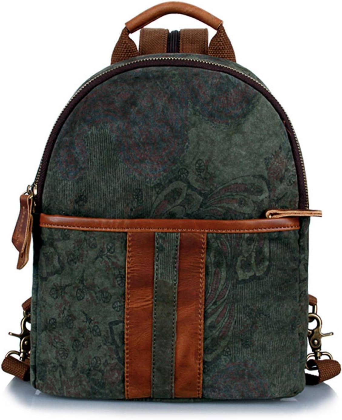 キャンバスリュックサック メンズ 16インチ 30*25*10cm 大容量 多機能 バックパック デイパック 登山リ..