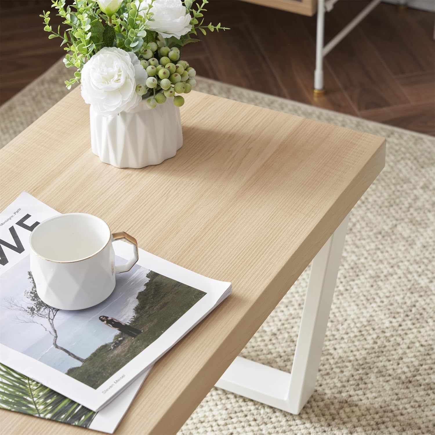 ローテーブル ミドルテーブル センターテーブル コーヒーテーブル リビングテーブル ルームテーブル ソファサイドテーブル 小さい 机 シンプルなオフィスデスク 幅90 勉強机 学習テーブル 和風ダイニ [2]