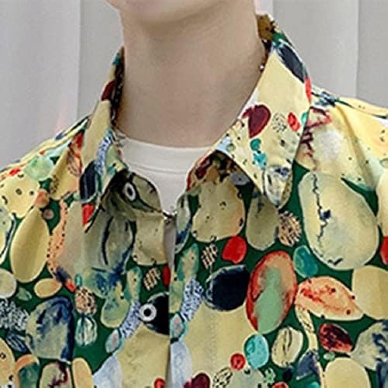 アロハシャツ メンズ ワイド 多機能シャツ 抗菌 快適 スリム 総柄 軽い シャツジャケット ビッグシルエット アロハ風 ワイシャツ お祭 ゴルフウェア 折り襟 軽量 お兄系 リゾート