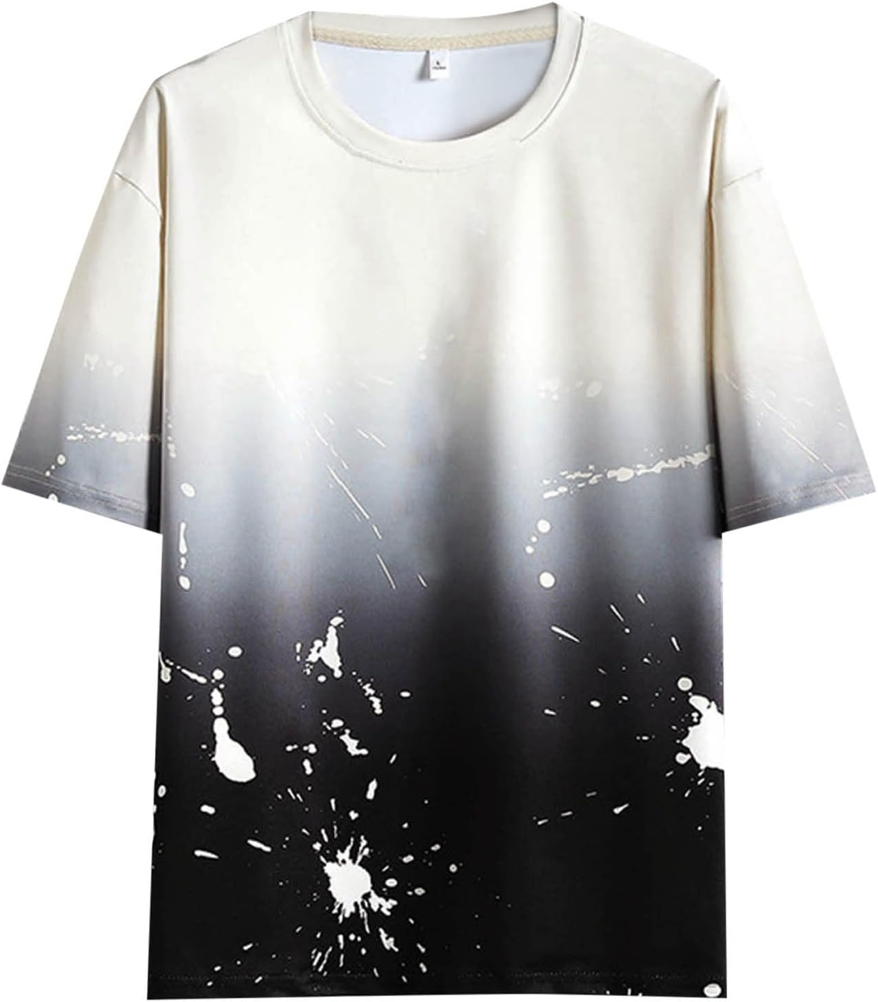 ランニングシャツ メンズ 速乾 半袖 tシャツ グラデーション 大きいサイズ 丸首 ドライtシャツ 通気性 軽量 ティーシャツ ランニングウェア トレーニングウェア カットソー 吸汗速乾 スポーツ フ