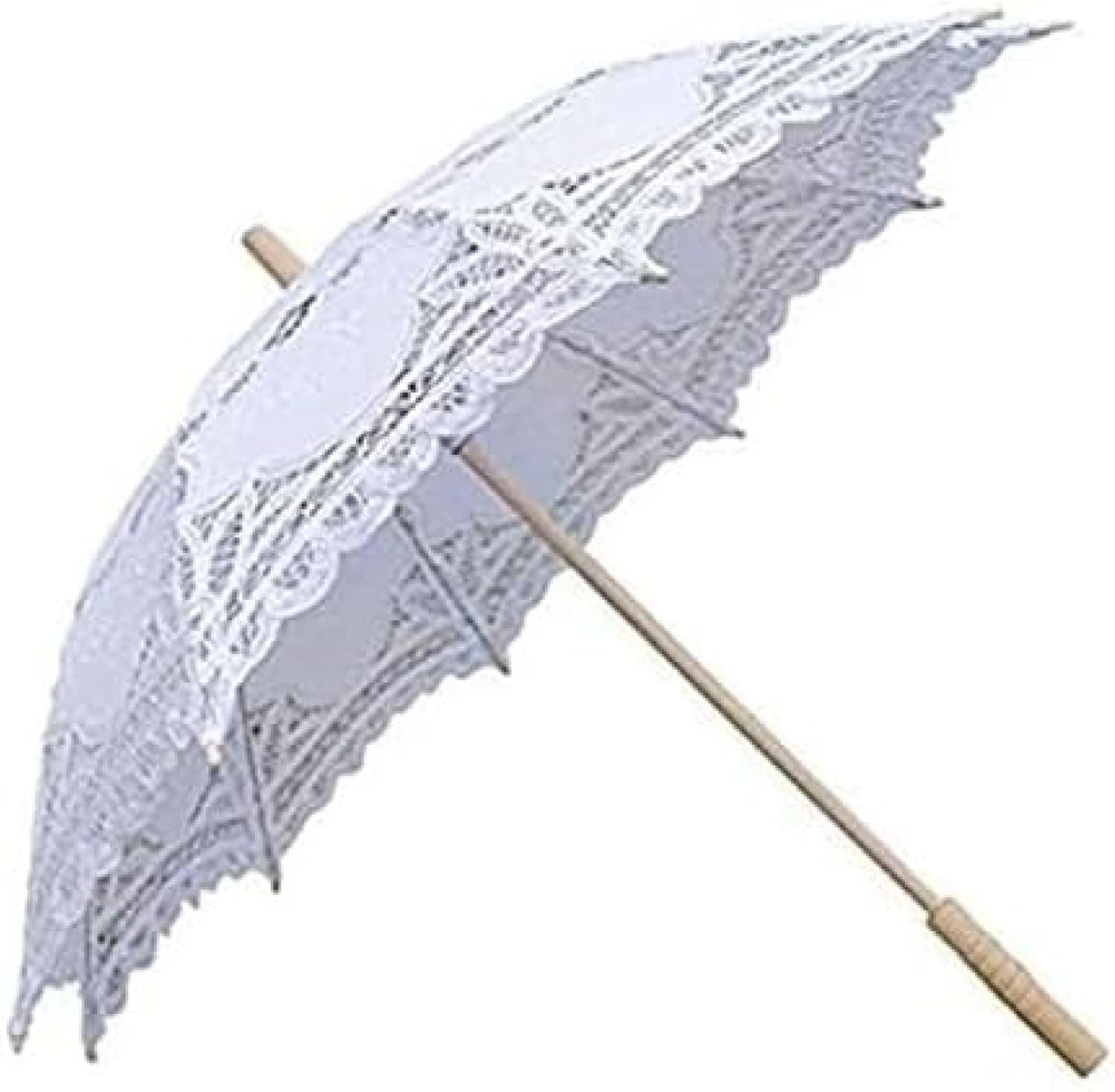 折りたたみ傘 花嫁の結婚式の傘白いレースの日傘傘手作り刺繍写真プロップ ファッション装飾アクセサリ..