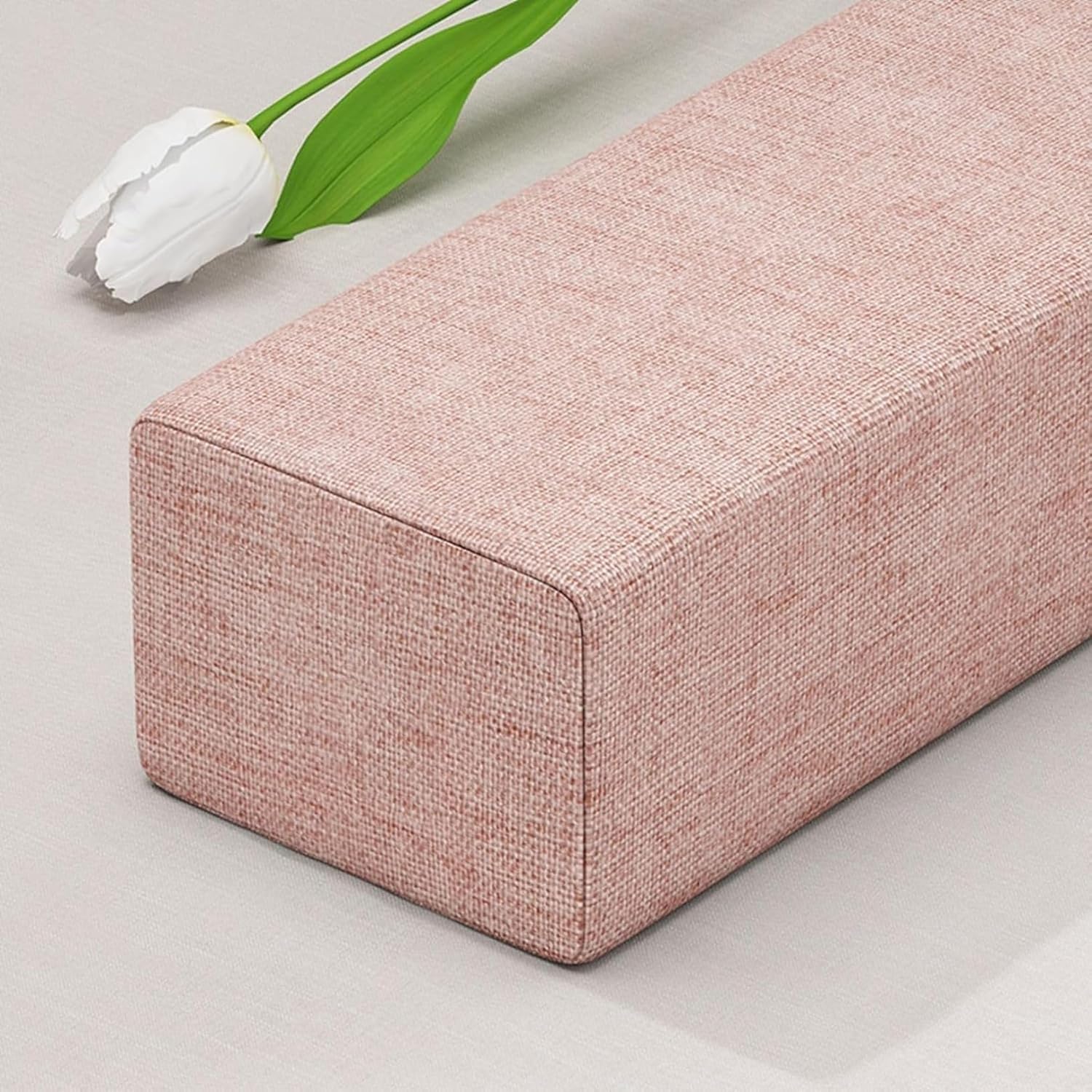 ベッドパッド 隙間埋め すきまスペーサー ソファーやベッド用 無地 シンプル 隙間パッド 低反発 綿麻 洗える カバー取り外し可 クッション枕 すきまパッド 埋める スポンジ 120*5cm*20cm