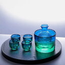 日本酒用 酒器セット ガラス徳利セット 和酒徳利セット 和風 日式 シンプル おしゃれ 徳利1個 ぐい呑み4個セット 燗器1個 プノンペン 酒燗冷酒器 6点セッ...