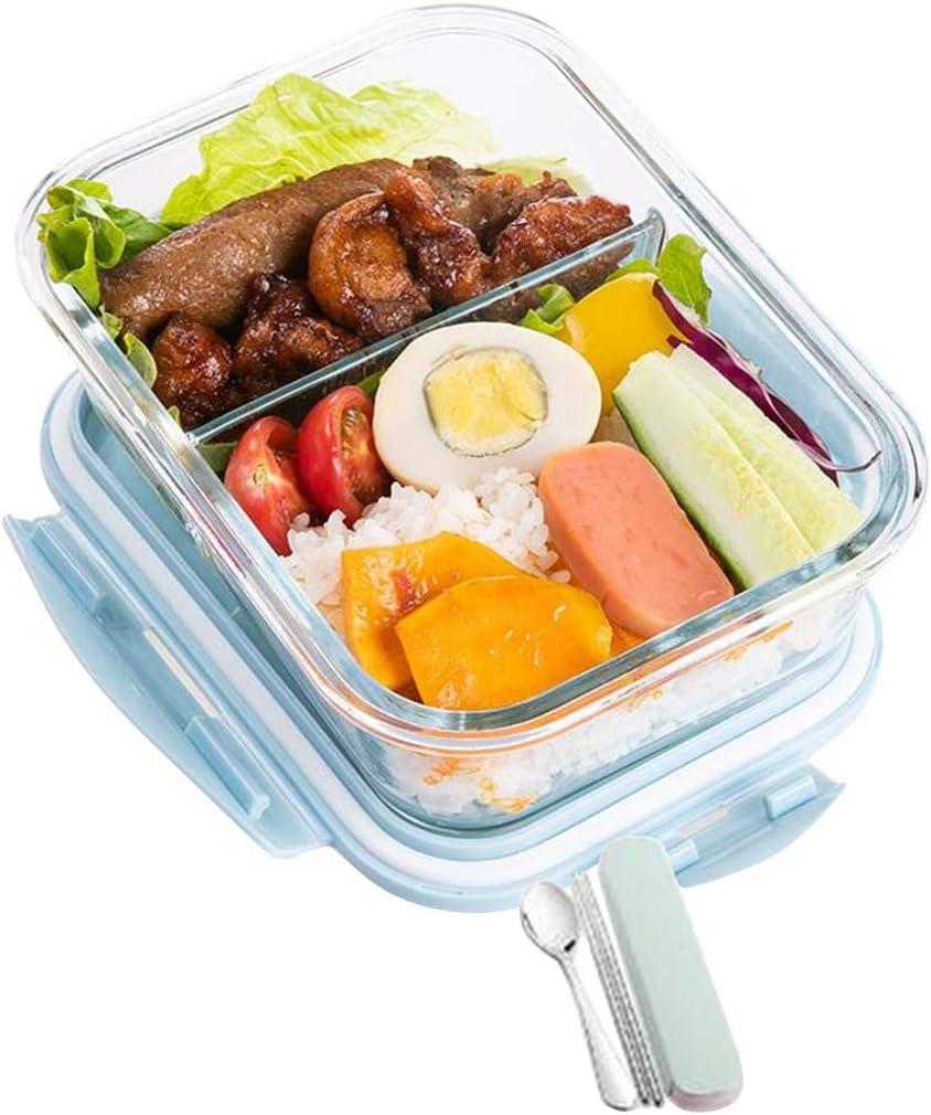 弁当箱耐熱ガラスポータブルスプーン...