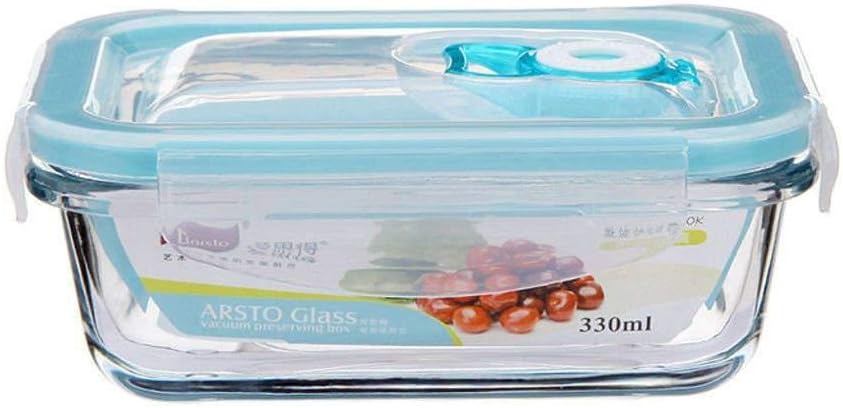 多機能の漏れ防止ガラスランチボックス、食器洗い機用電子レンジ用BPAフリー食品容器シールベントボックス(3)