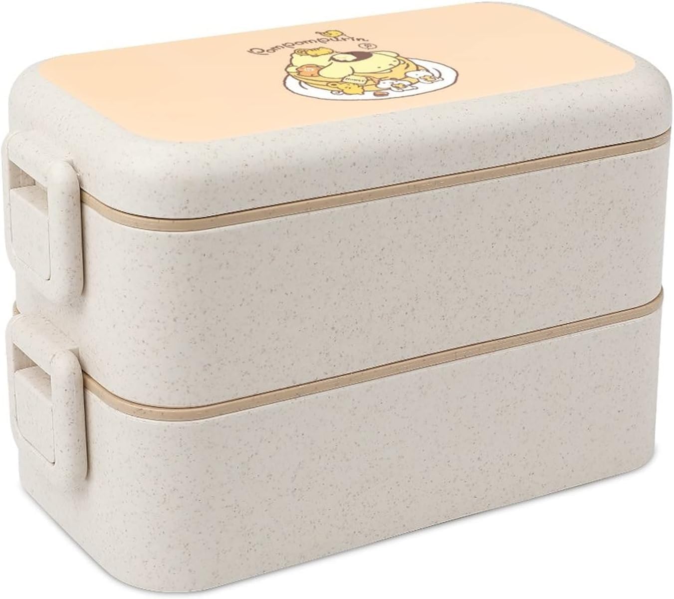 ぽむぽむプリン弁当箱 ランチボックス 二段 ふわっと盛れる おべんとう箱 スプーン付き 女性用 男性用 ..