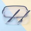 ランチボックス プラスチック製弁当箱 食事保存 食品準備 ランチボックス 2コンパートメント 再利用可能 電子レンジ対応容器 ome Luncbox