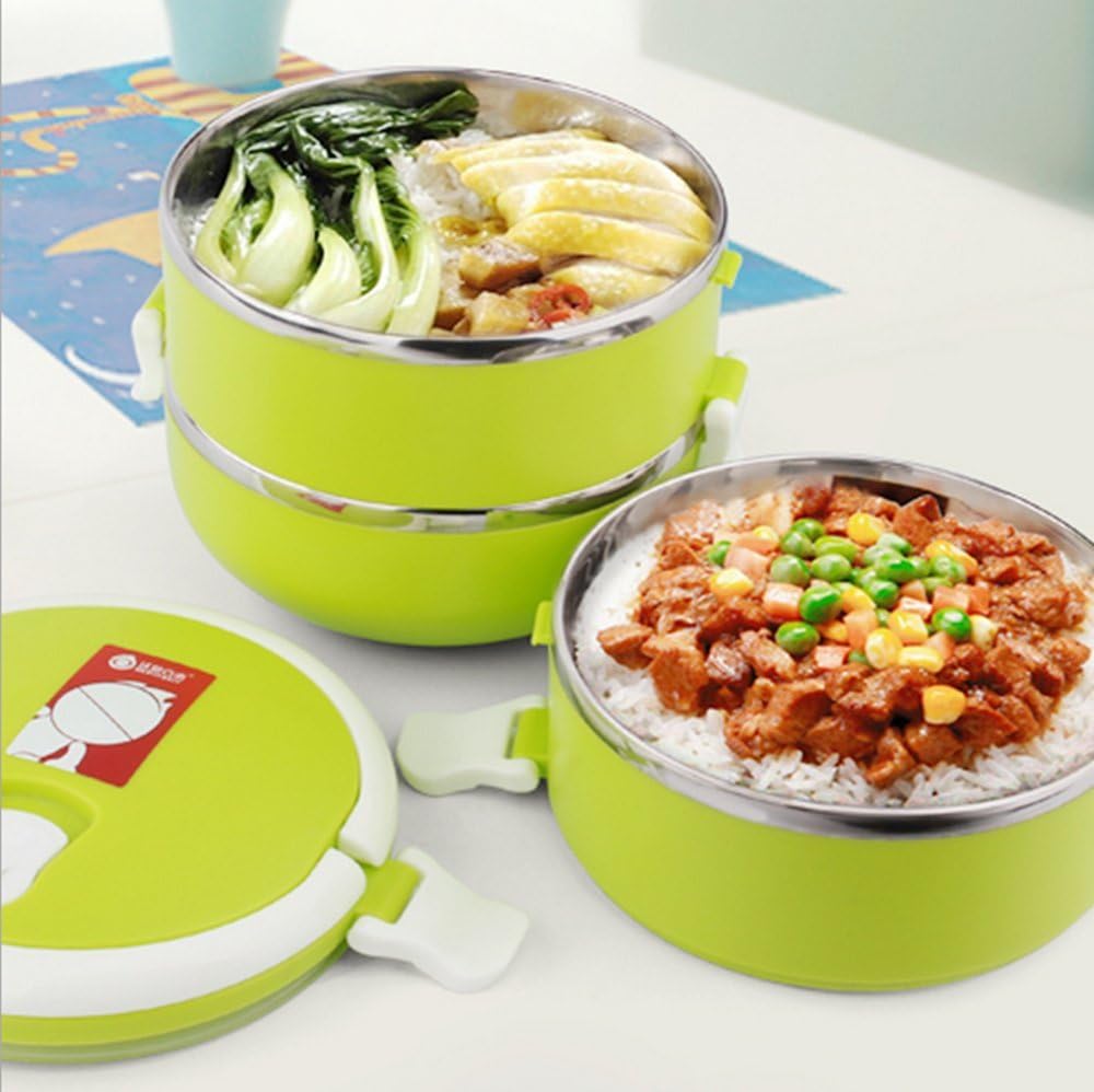 保温弁当箱ステンレス　密封　多段ファッション耐久弁当箱 ステンレス鋼保温弁当箱 (0.7L)