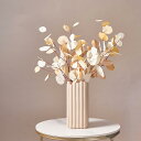 フェイクフラワー 陶器花瓶付き 造花セット 水やり不要 枯れない アートフラワー フラワーアレンジ シルクフラワー INS風 北欧 おしゃれ リビング 玄関 テ...