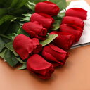 造花 インテリア 赤色 10本 ローズ バラ 薔薇 枯れない花 アートフラワー 母の日プレゼント ギフト かわいい お祝い 結婚式 事務所 店 喫茶店 結婚式 ...