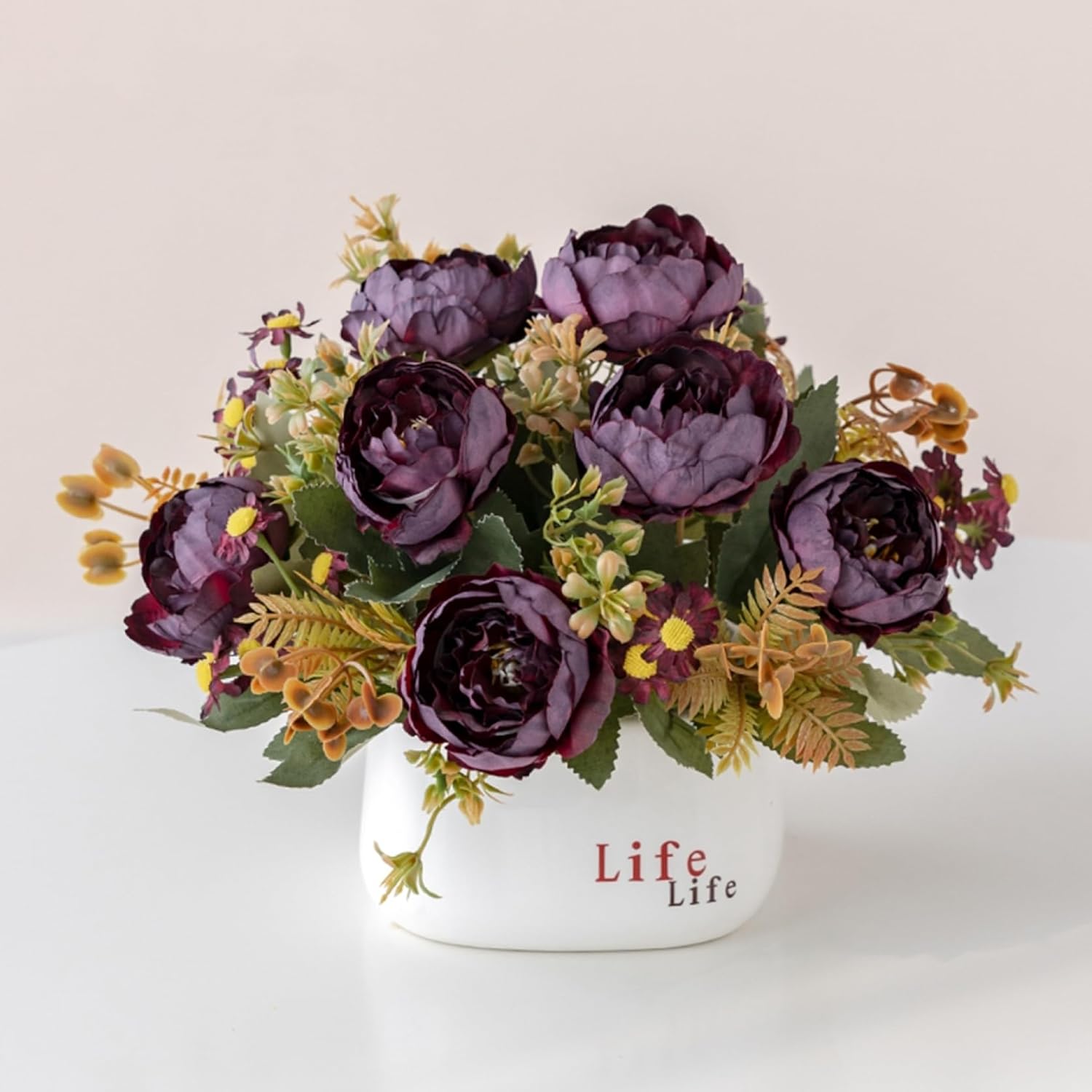 造花 インテリア 花瓶付き 枯れない花 ミニ 鉢植え 盆栽 本物にそっくり おしゃれ 美しい 飾り 撮影 プ..