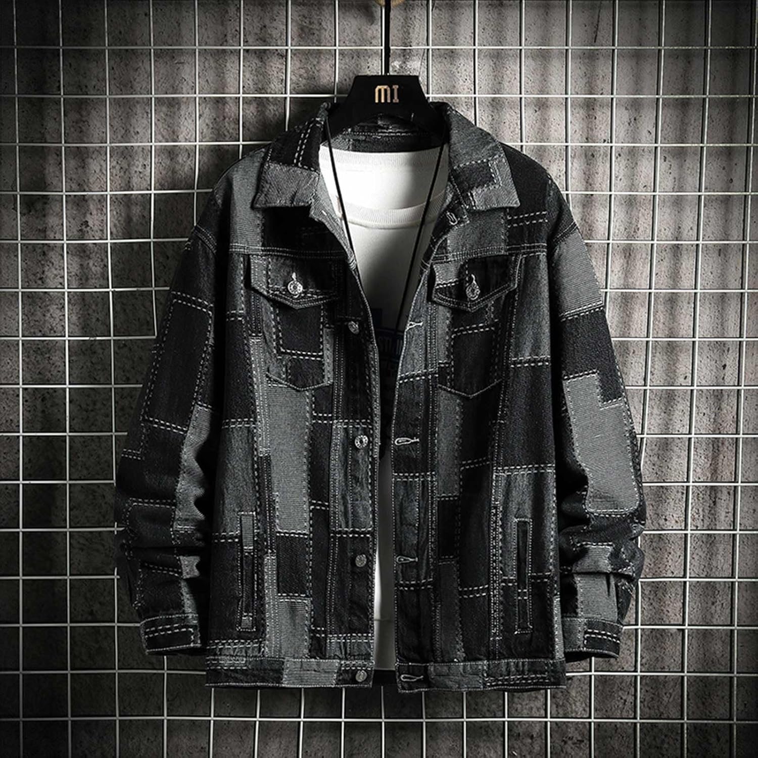 メンズ デニムジャケット ベーシック スリム ジージャン カジュアル デニムコート Gジャン おしゃれ 長袖 アウター 大きいサイズ ゆったり ブルゾン ダメージ B系 レトロ ストレッチ ファッショ