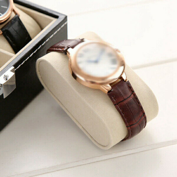 腕時計ケース　収納ボックス　4本用　PUレザー　コレクションケース　腕時計収納ケース　ウォッチボックス　高級　ディスプレイケース　アクセサリーケース　ジュエリーケース　プレゼント　整理