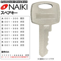 NAIKI/ナイキ 合鍵（スペアキー/ロッカー・デス ク・袖机・書庫・保管庫・キャビ ネット）