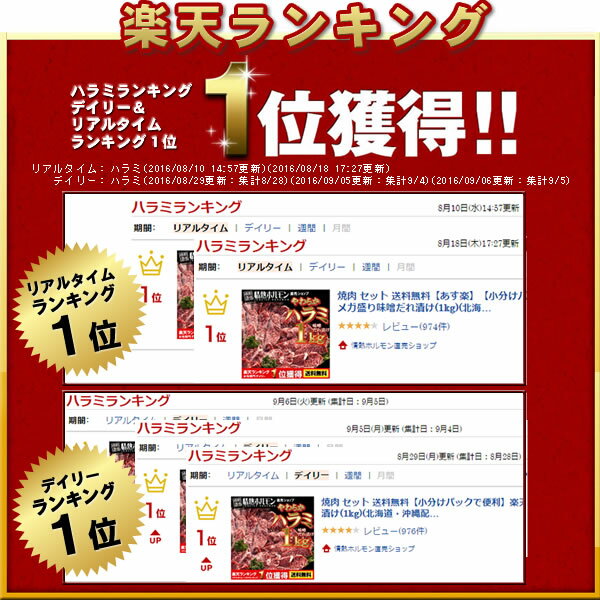 肉 ハラミ 焼肉 バーベキュー 送料無料 楽天ランク1位 やわらか ハラミ メガ盛り 味噌だれ漬け 1kg(北海道・沖縄配送は別途送料追加) 焼肉セット 食品 肉 バーベキューセット BBQ 肉 2