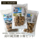 波照間島・多良間島・西表島の黒糖 3種セット サトウキビ100% 無添加 黒砂糖 賞味期限保証 送料無料