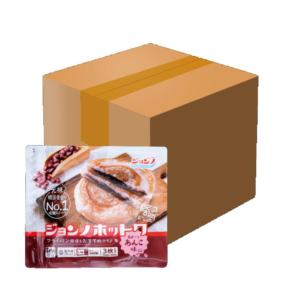 [公式 1ケースボリューム20袋] ★★ ジョンノ ホットク アンコ味 1ケース ★★No.1スイーツ Big サイズ 1袋 3枚20個入り 冷凍 新大久保 チーズボール 韓国 お土産 あす楽 お試し トライアルセット …