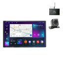 車載2DIN13.3インチタッチパネルRAM6GB+ROM128GB 8コアプレイヤー AndroidWiFi ラジオ USB Bluetooth アンドロイドスマートフォン iPhone無線接続 カーナビ【一年間保証】+2×2チューナー+170度バックカメラセット