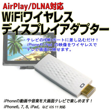 【送料無料】アンドロイド スマートフォン スマホ ミラーリング ミラキャスト iPhone5,6,7,8,X 無線でテレビに映すAirPlay,DLNA,対応無線HDMIアダプター iPhone7 8 iOS12対応