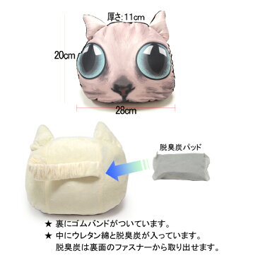 【送料無料】ヘッドレストアニマルピロー 3Dワン&ニャン ネックパッド 首元クッション 汎用ネッククッション首サポート車中泊 長時間ドライブに 適度な反発力と体圧分散性に優れた首用クッション
