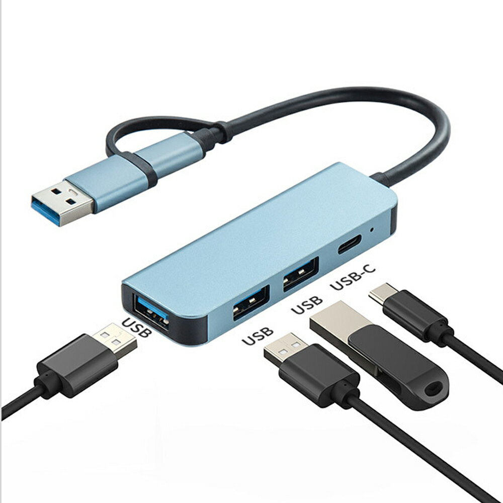 USB 3.0 TYP-C2通りハブ スリム 薄型 軽量アルミ合金 コンパクト軽量ハブ 4in2 PD100W急速充電 USB TYP-Cハブ MacBook ノートパソコン ノートPC surface iPhone15/15Pro iPad Air5/4 Pro2018/2020/2021/2022 Android