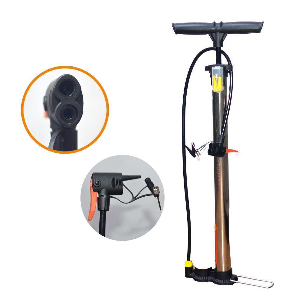 空気入れ　自転車　バイク　全バルブ対応　英式　米式　仏式　ボール　浮き輪